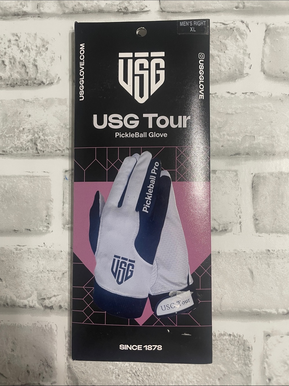 USG Tour Pickleball Pro Glove in White & Black Size Men’s RIGHT XL. New.